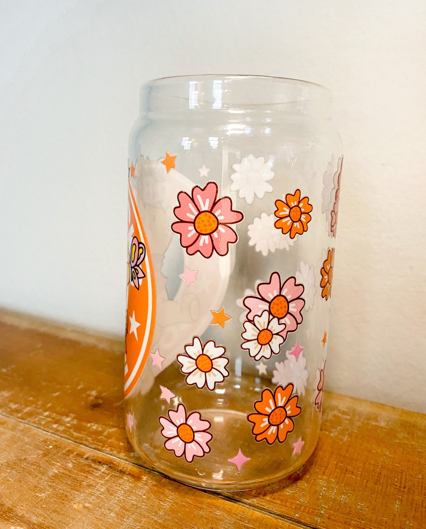 Braver Than You Believe 16 Ounce Glass Cup + Lid and Straw