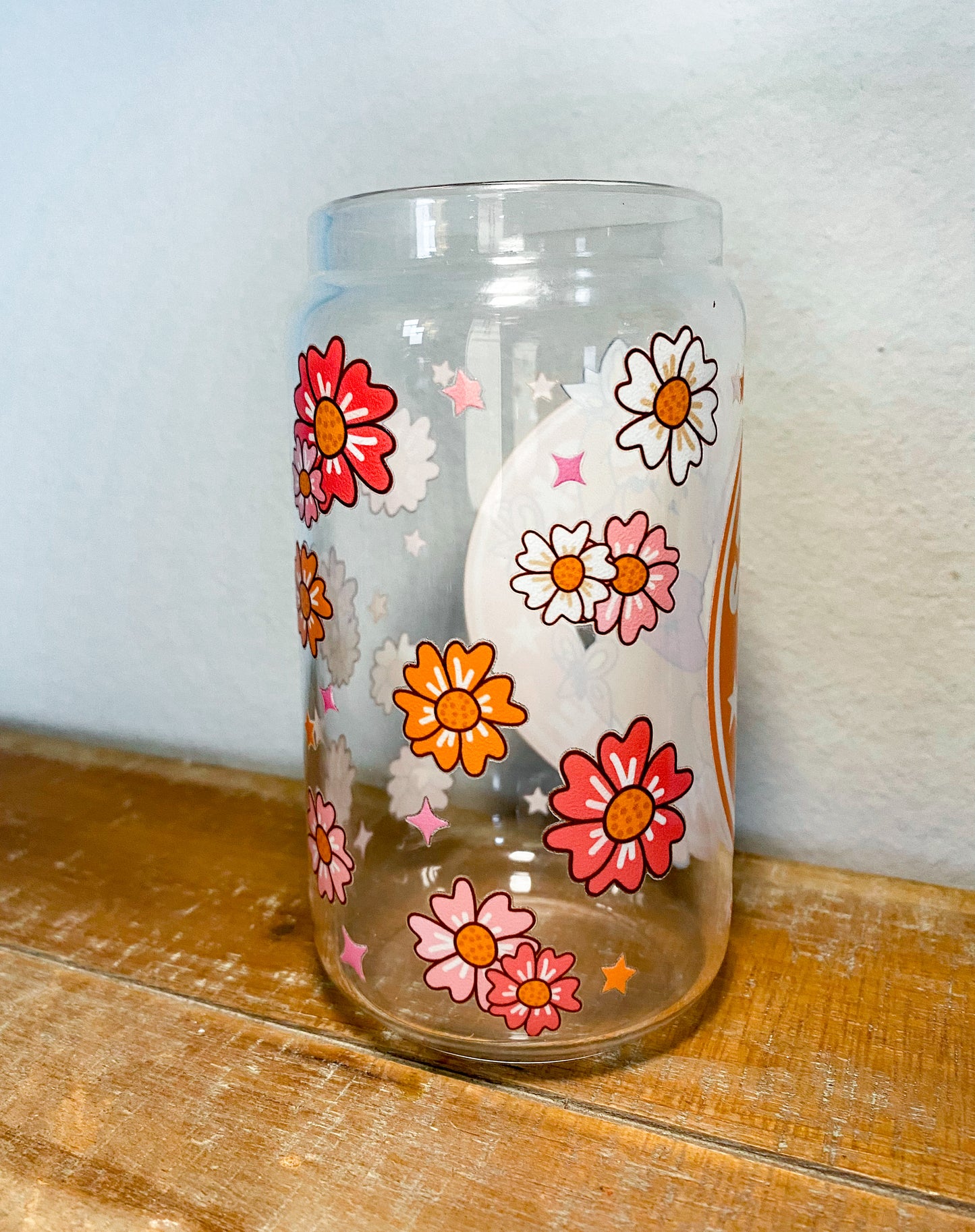 Braver Than You Believe 16 Ounce Glass Cup + Lid and Straw
