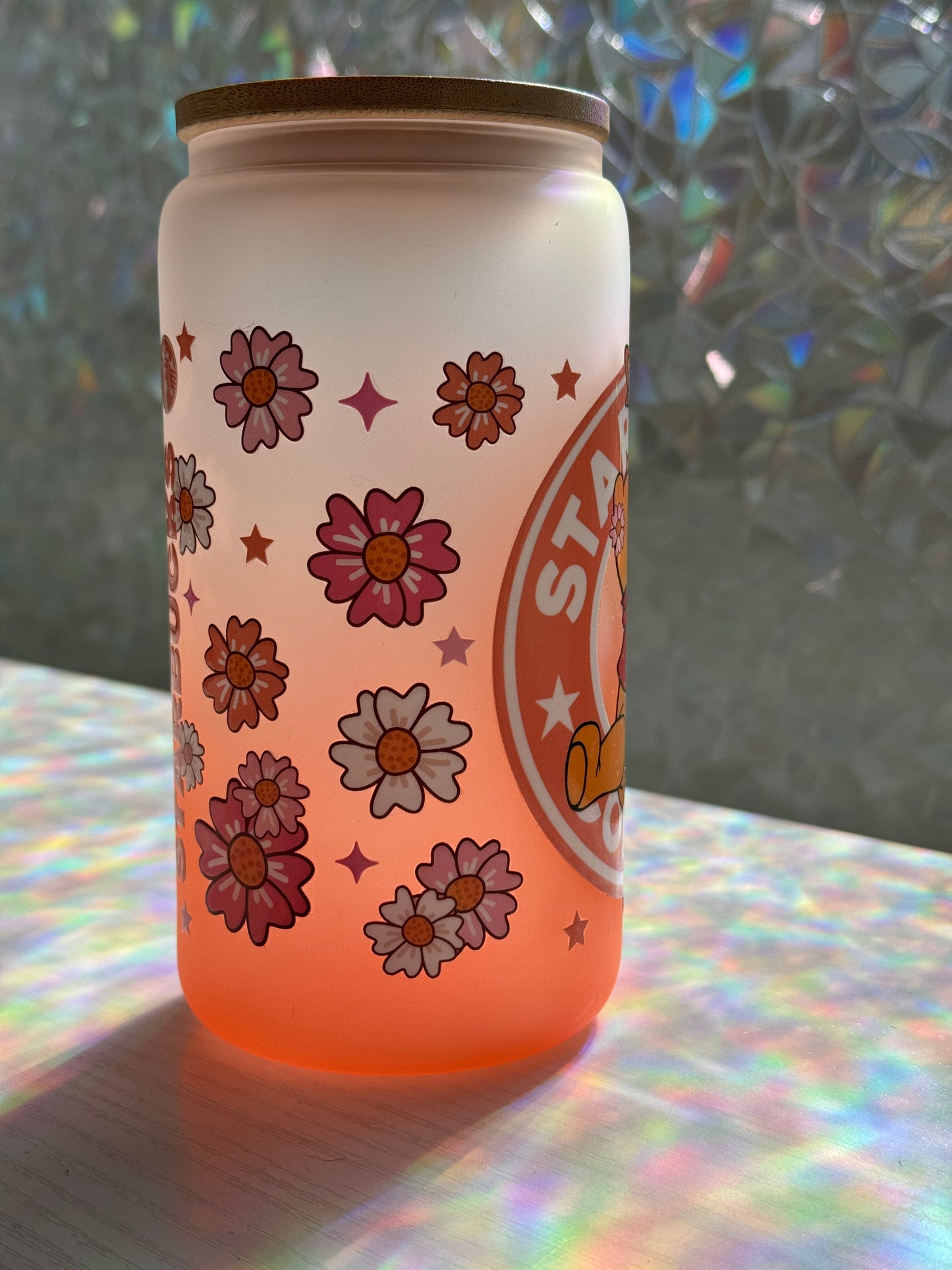 Braver Than You Believe 16 Ounce Glass Cup + Lid and Straw