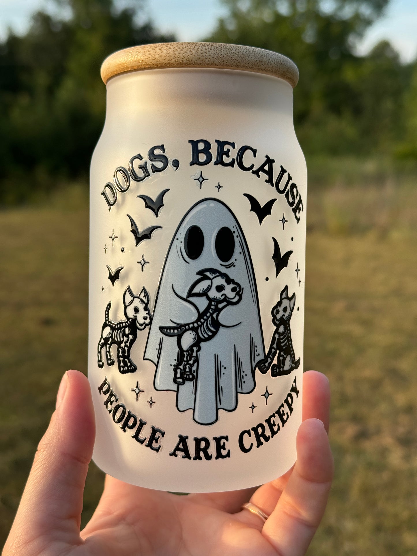 Doggone Ghost Glass 16 Ounce