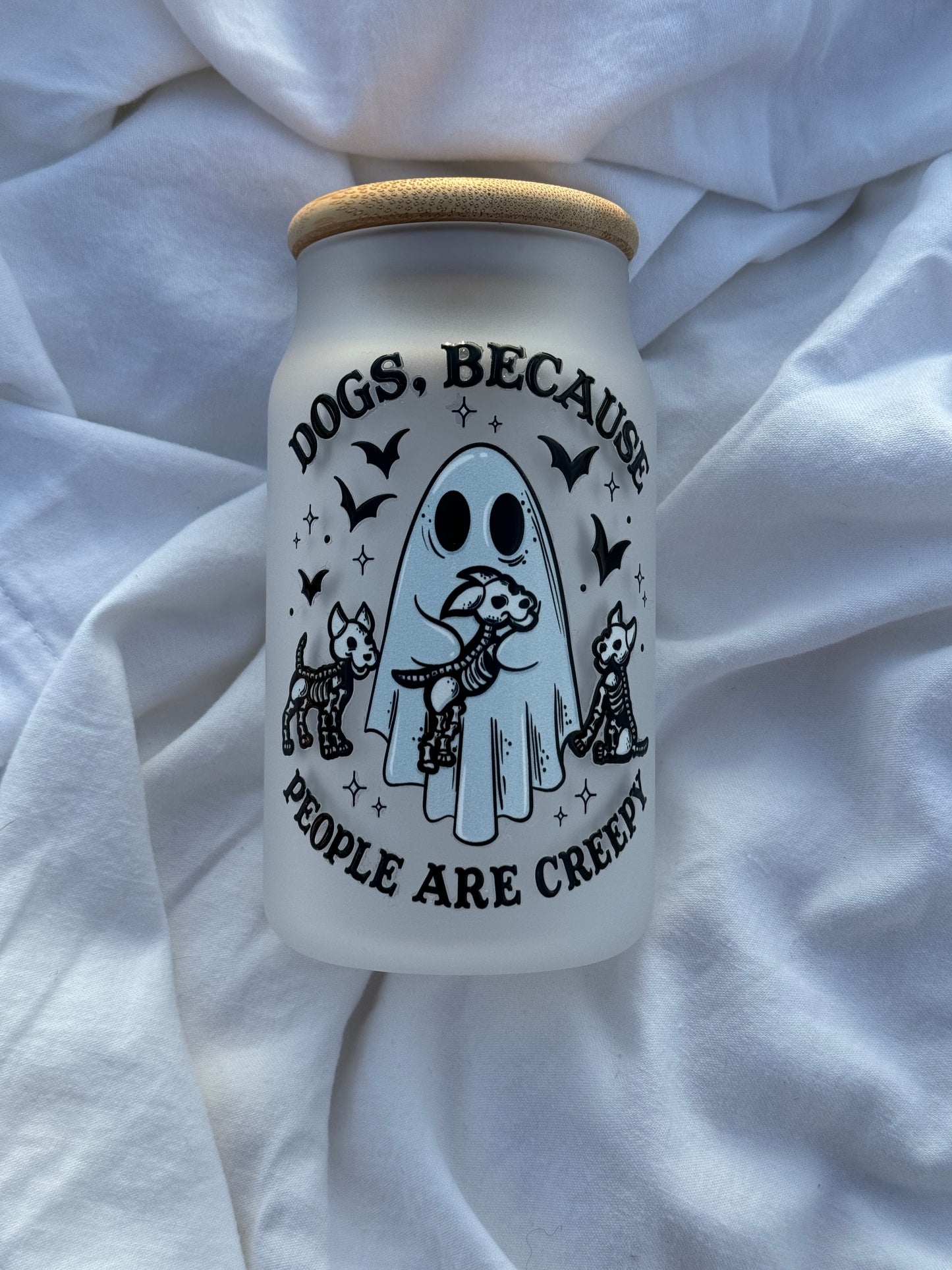 Doggone Ghost Glass 16 Ounce