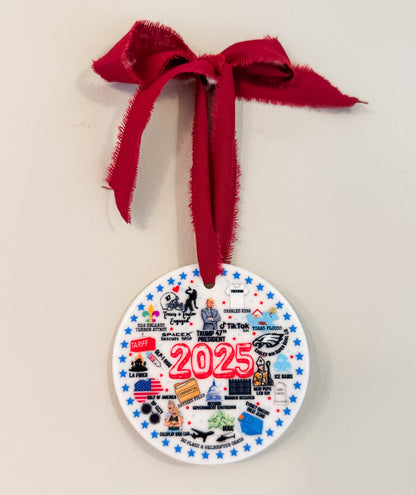 2025 Commemorative Ornament Year In Review Keepsake