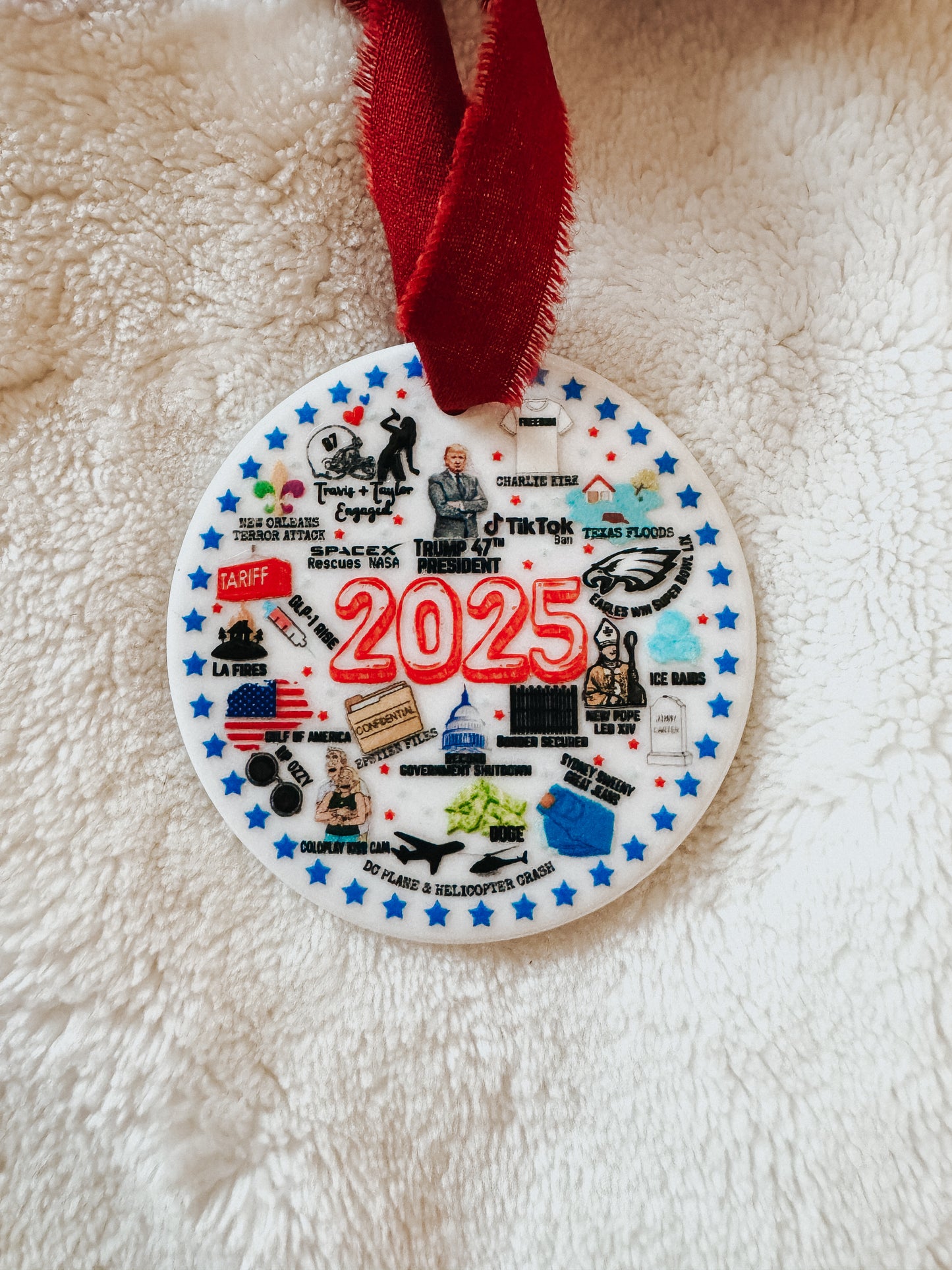 2025 Commemorative Ornament Year In Review Keepsake
