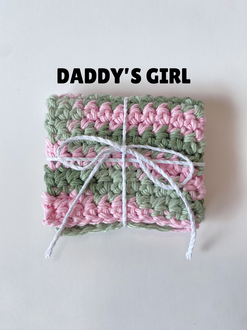 Green Ombre Washcloth Singles Mix & Match 100% Cotton Crochet Dish Cloth