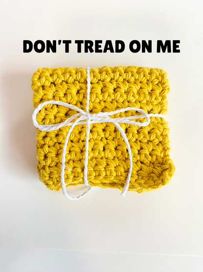 Bright Solid Washcloth Solid Singles 100% Cotton Handmade