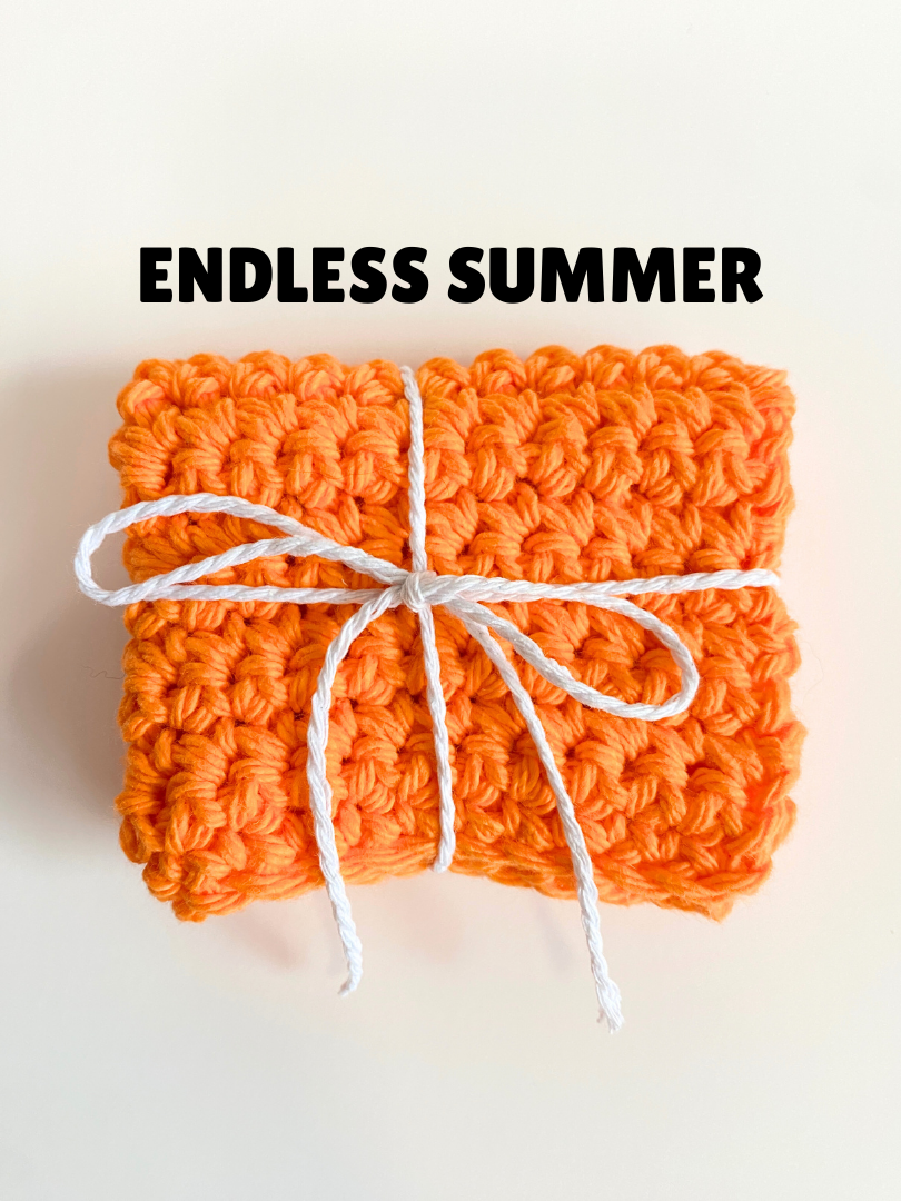Bright Solid Washcloth Solid Singles 100% Cotton Handmade