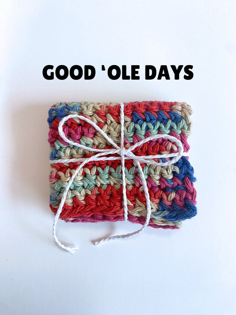 Red Ombre Washcloth Singles Mix & Match 100% Cotton Crochet Dish Cloth