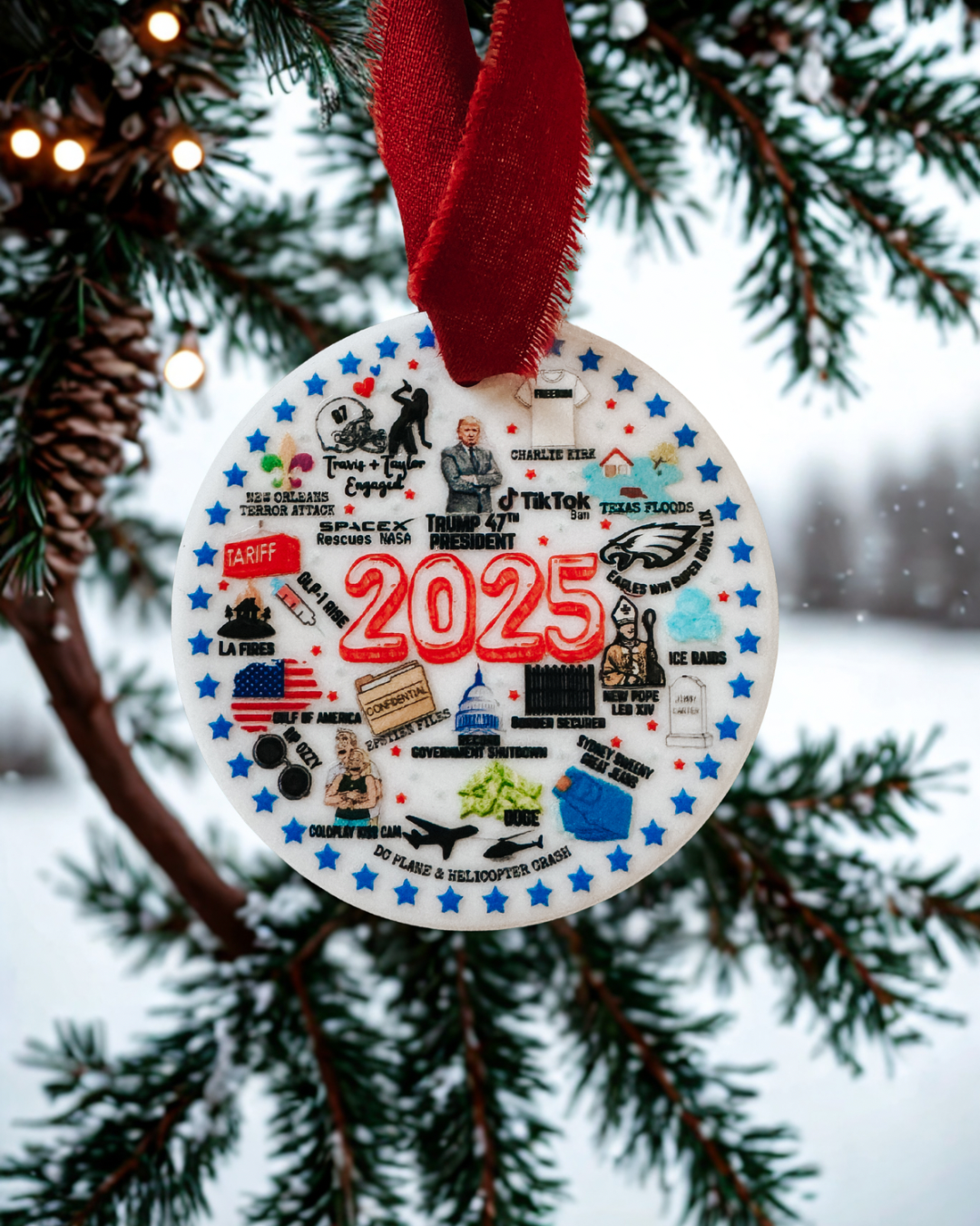2025 Commemorative Ornament Year In Review Keepsake