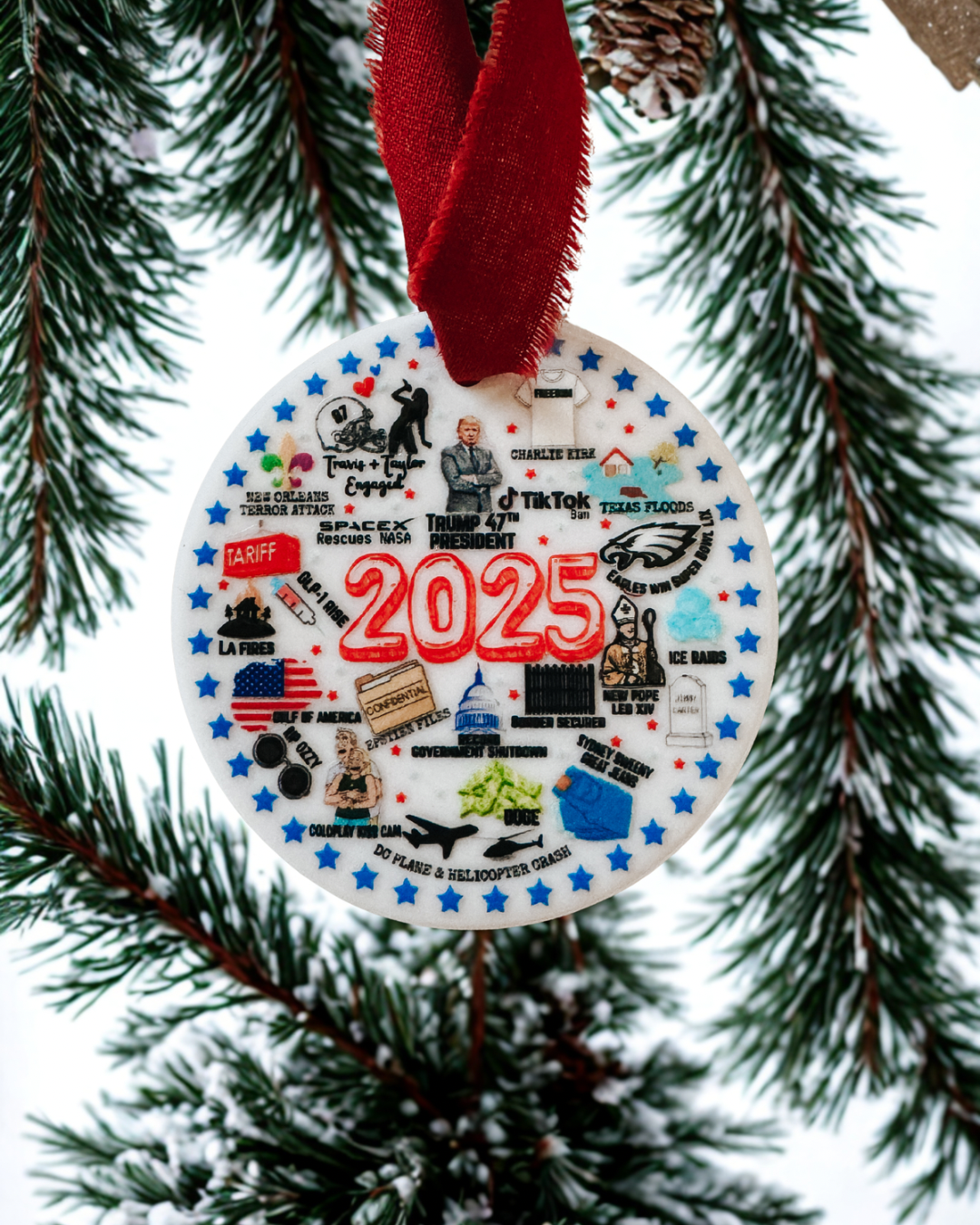 2025 Commemorative Ornament Year In Review Keepsake