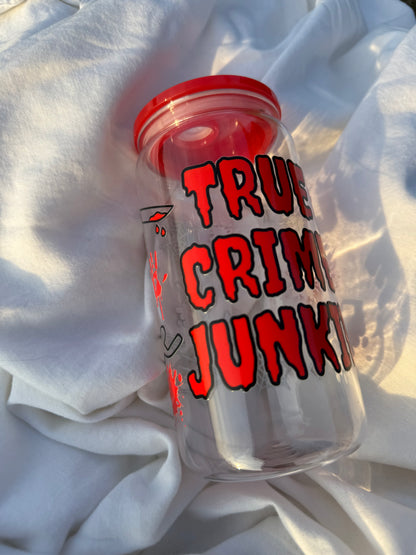 True Crime Junkie 16 Ounce Acrylic Cup