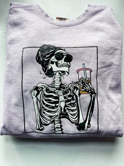 Caffeinated Skelly Crew Neck