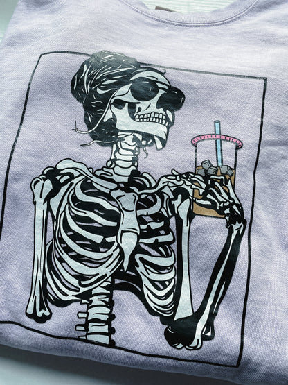Caffeinated Skelly Crew Neck