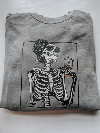 Caffeinated Skelly Crew Neck