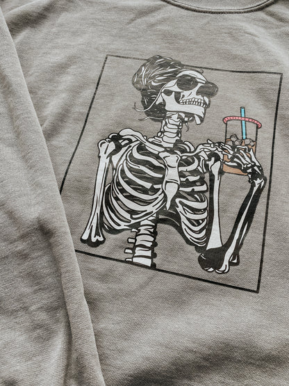 Caffeinated Skelly Crew Neck