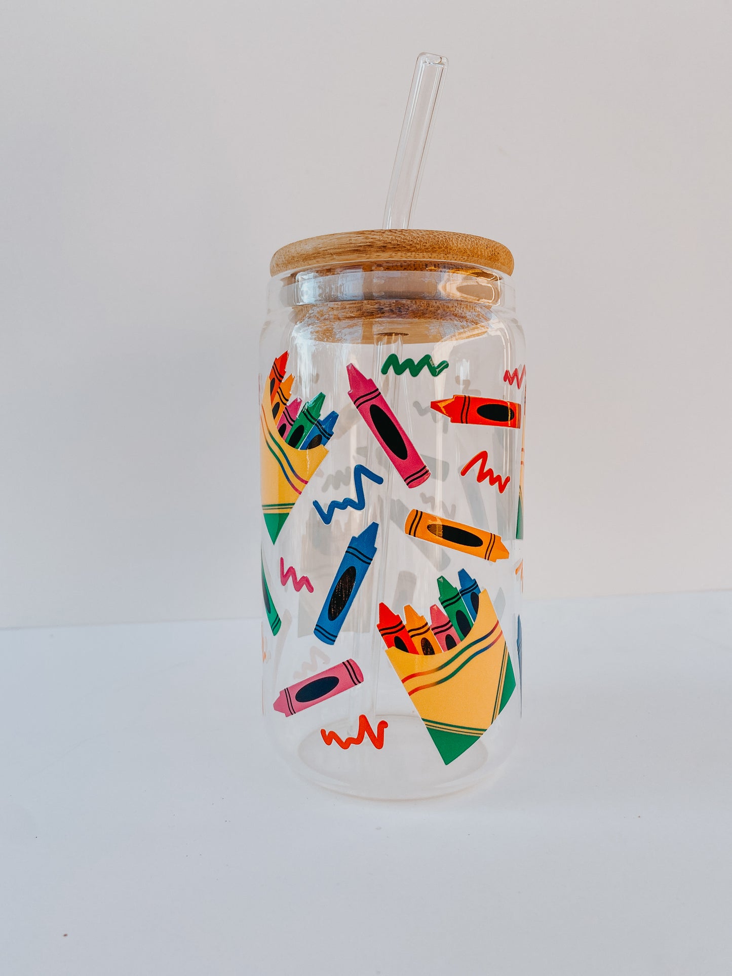 Color Splash 16 Ounce Glass Cap