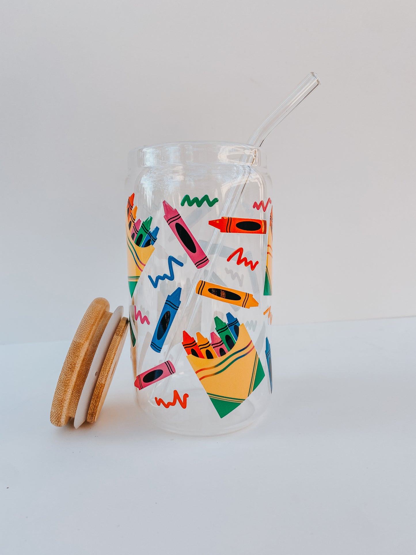 Color Splash 16 Ounce Glass Cap