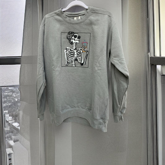 Caffeinated Skelly Crew Neck