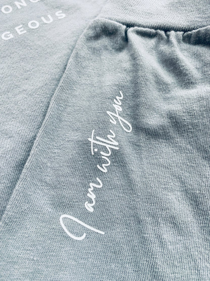 Be Strong & Courageous Adult Unisex Long Sleeve T Sizes