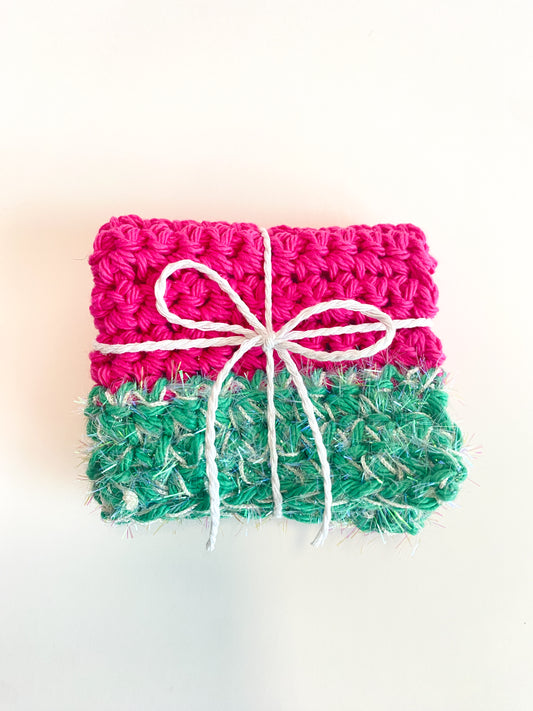 Watermelon Scrubby Washcloth Single