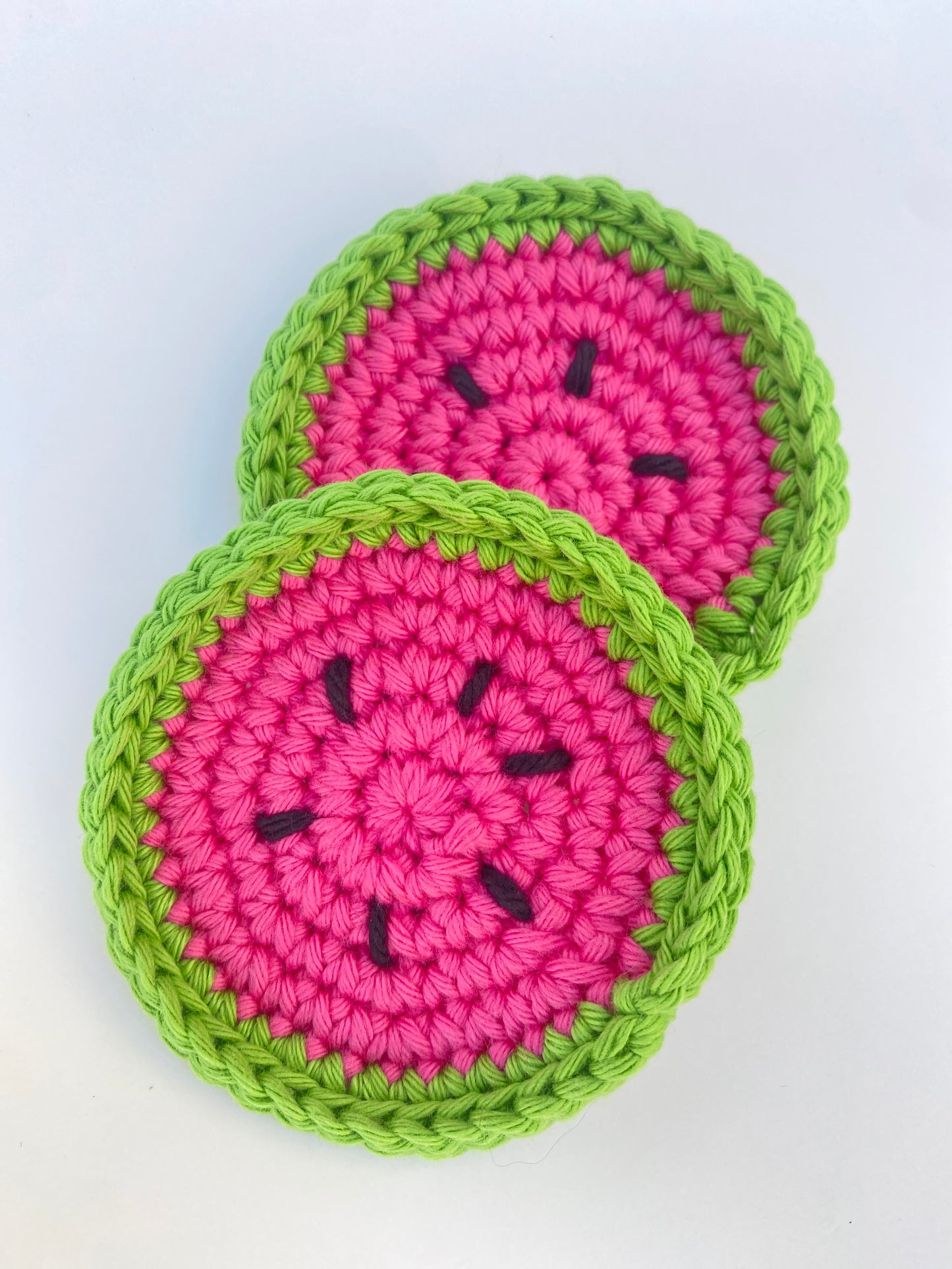 Cute Car Coasters Crochet 100% Cotton Washable Cup Holder Coasters