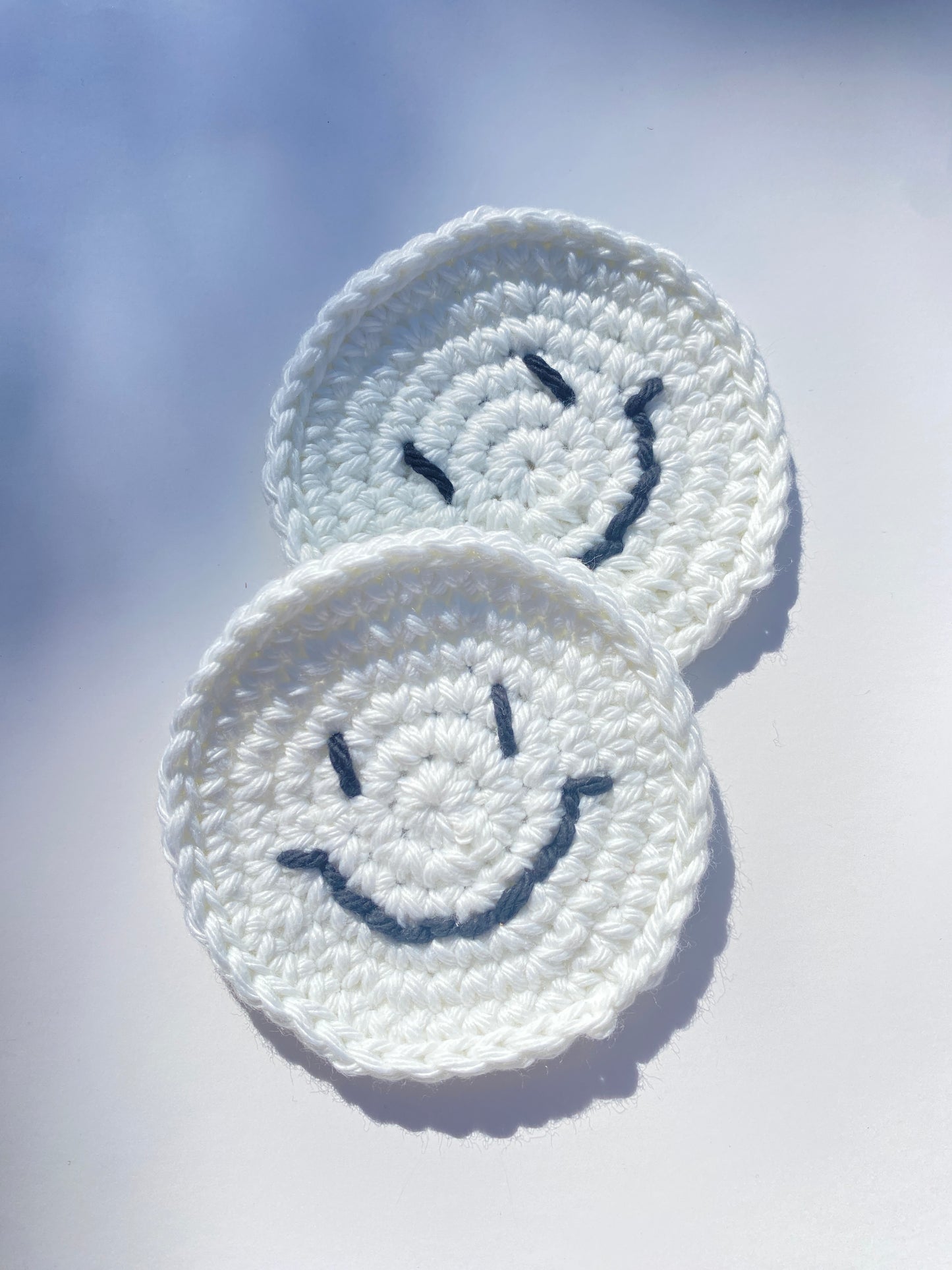 Cute Car Coasters Crochet 100% Cotton Washable Cup Holder Coasters