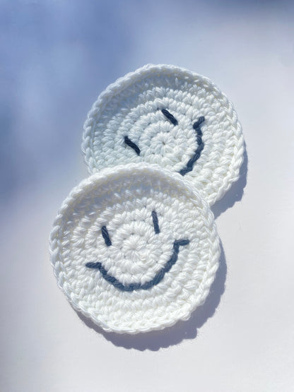 Cute Car Coasters Crochet 100% Cotton Washable Cup Holder Coasters