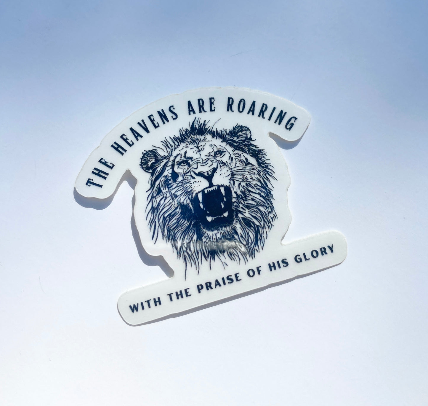 Heaves are Roaring Transparent Waterproof Sticker