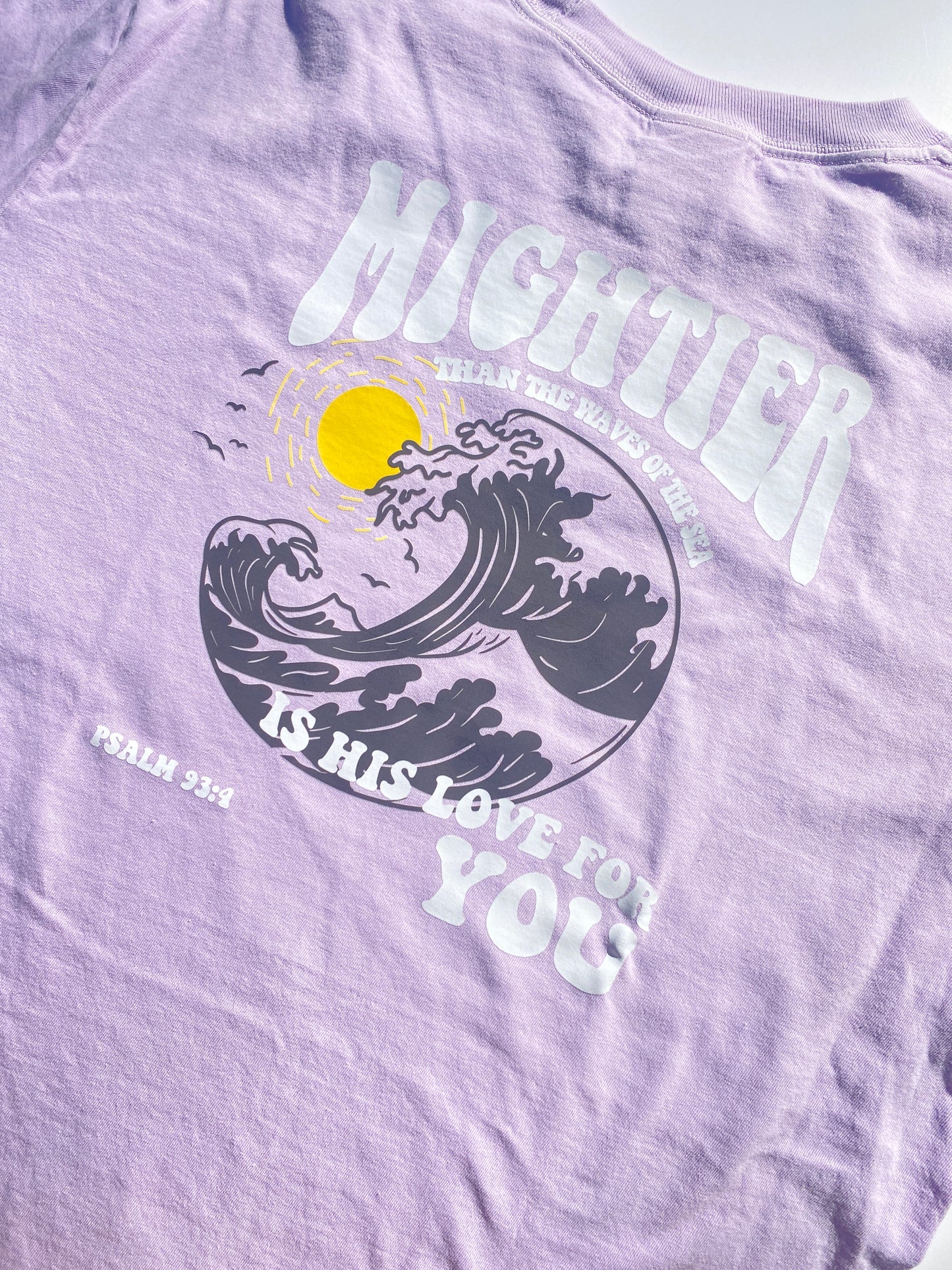 Mightier Beach Unisex T-Shirt Hand Drawn Design