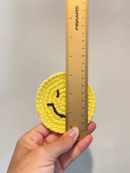Cute Car Coasters Crochet 100% Cotton Washable Cup Holder Coasters
