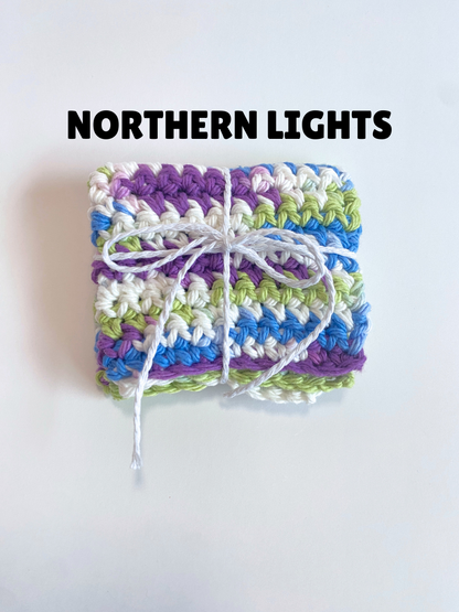 Lavender Ombre Washcloth Singles Mix & Match 100% Cotton Crochet Dish Cloth