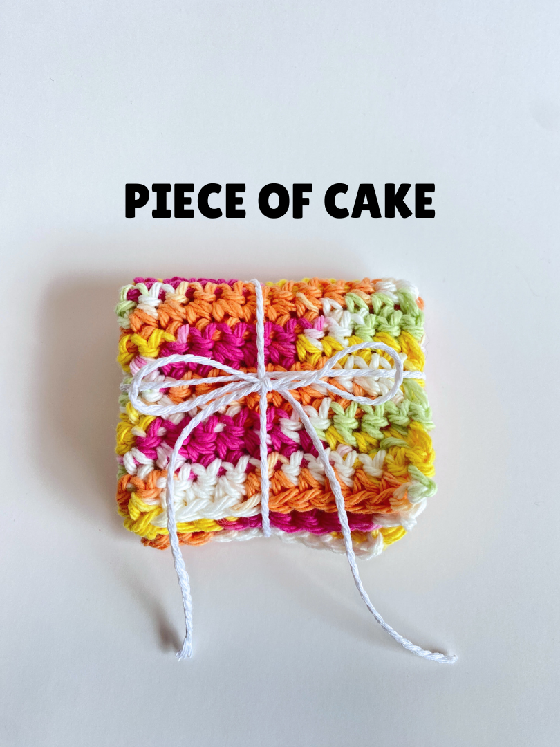 Yellow Bright Ombre Washcloth Singles Mix & Match 100% Cotton Crochet Dish Cloth