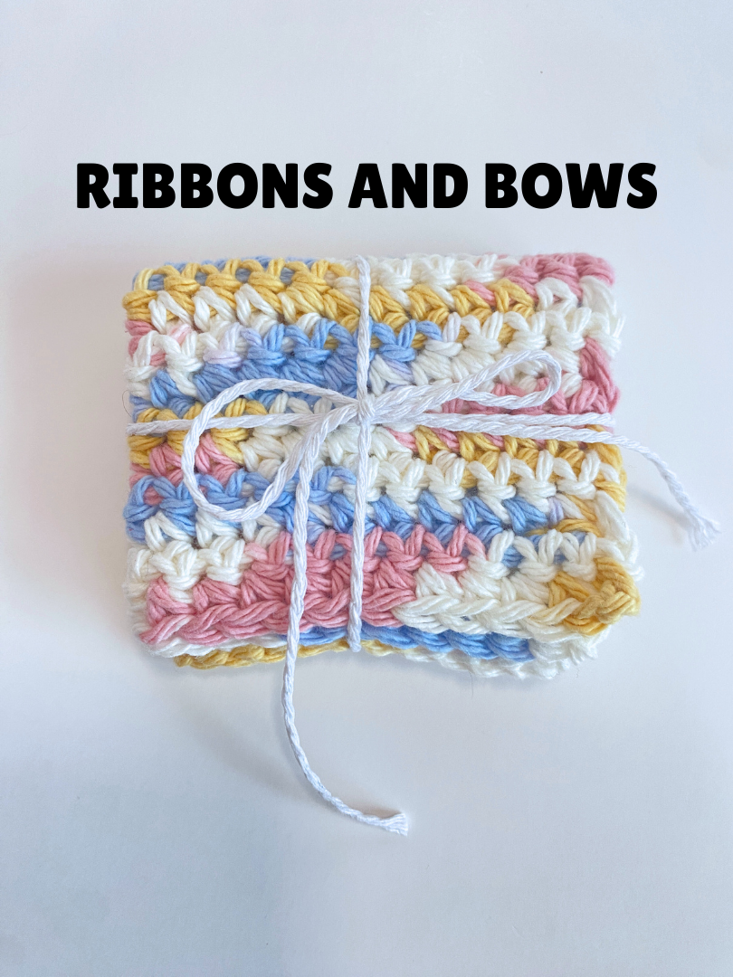 Pink Ombre Washcloth Singles Mix & Match 100% Cotton Crochet Dish Cloth