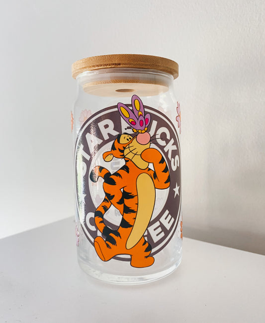Tigger’s 16 Ounce Glass Can