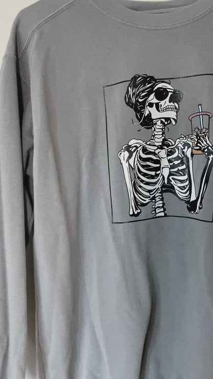Caffeinated Skelly Crew Neck