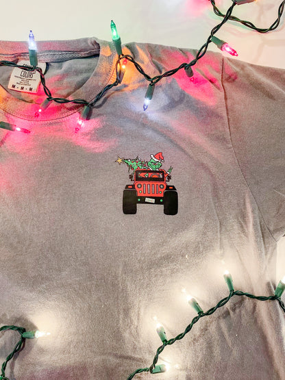 Grinchy Jeeper T-shirt | 100% Cotton Comfort Colors