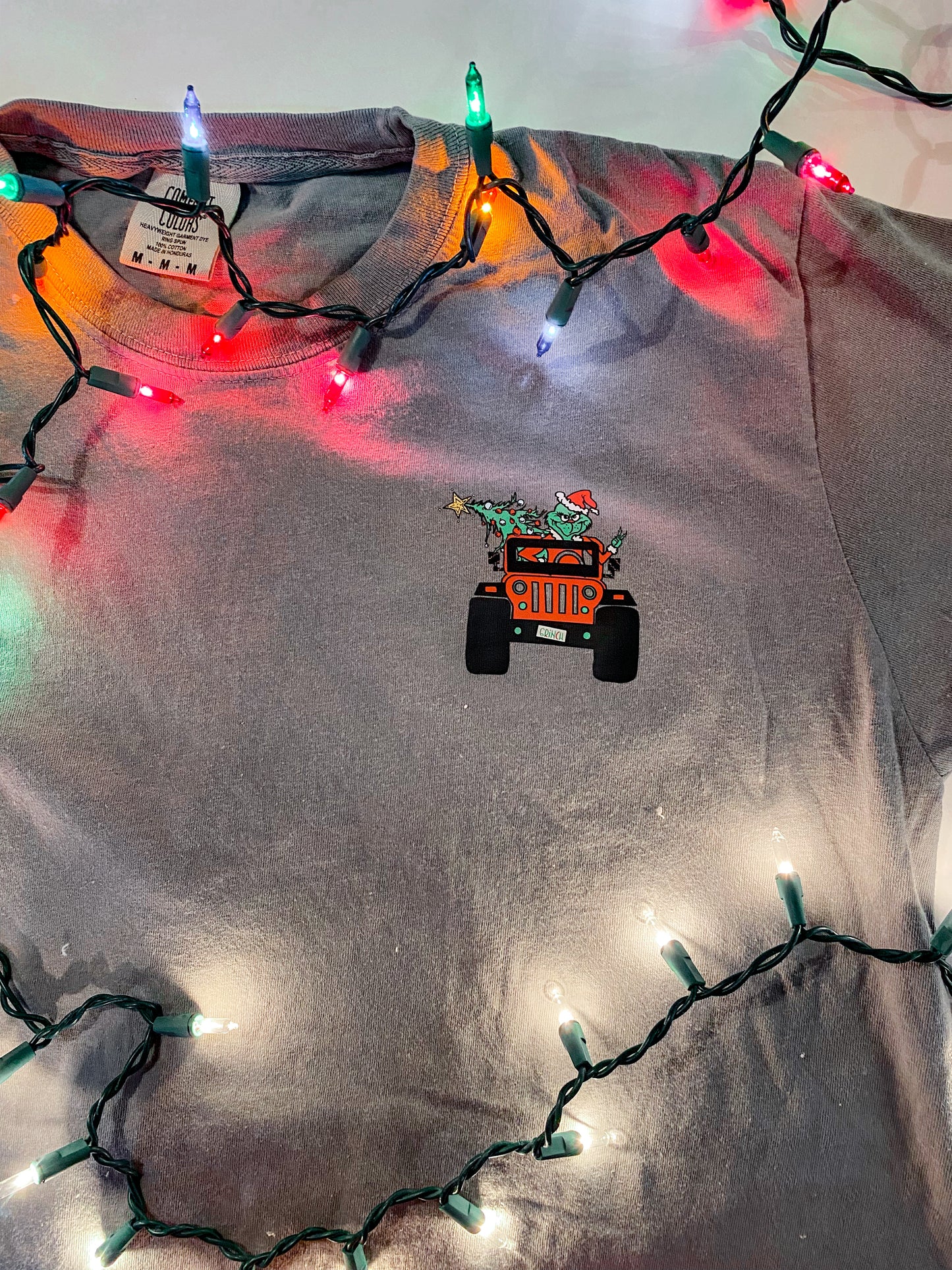 Grinchy Jeeper T-shirt | 100% Cotton Comfort Colors