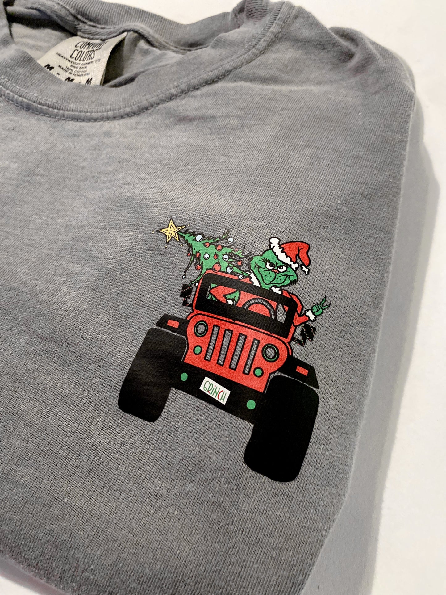 Grinchy Jeeper T-shirt | 100% Cotton Comfort Colors