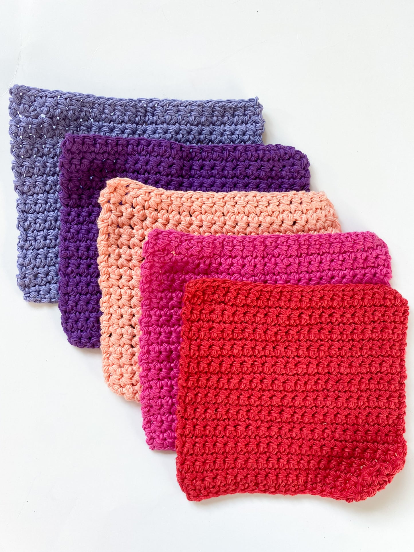 Washcloth Single Mix n' Match Crochet Dishcloth - Gifts under $5