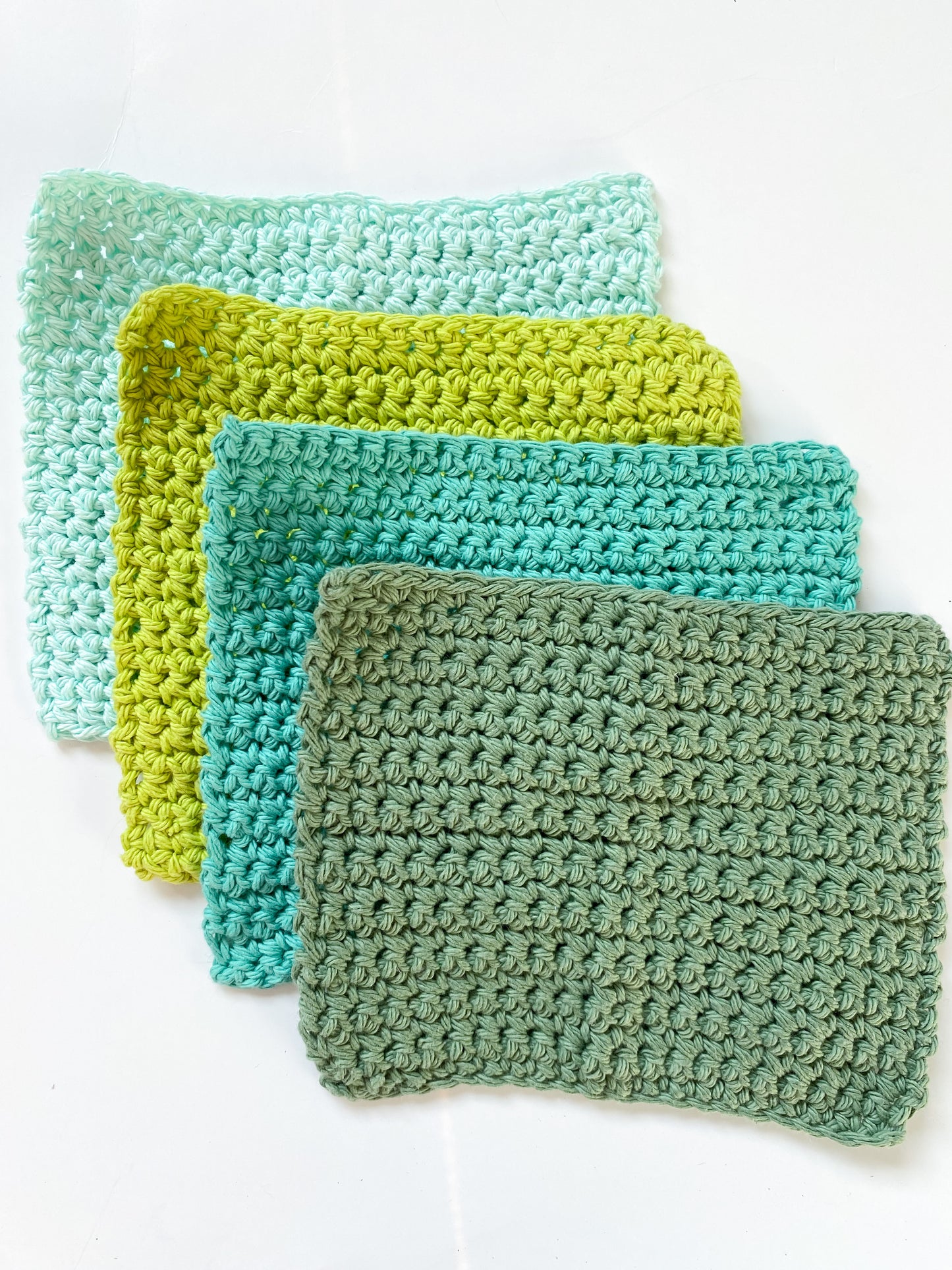 Washcloth Single Mix n' Match Crochet Dishcloth - Gifts under $5