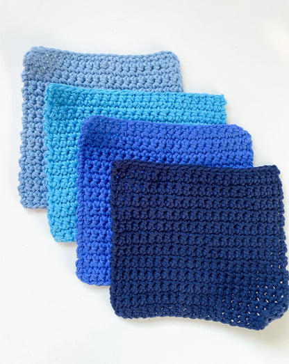 Washcloth Single Mix n' Match Crochet Dishcloth - Gifts under $5